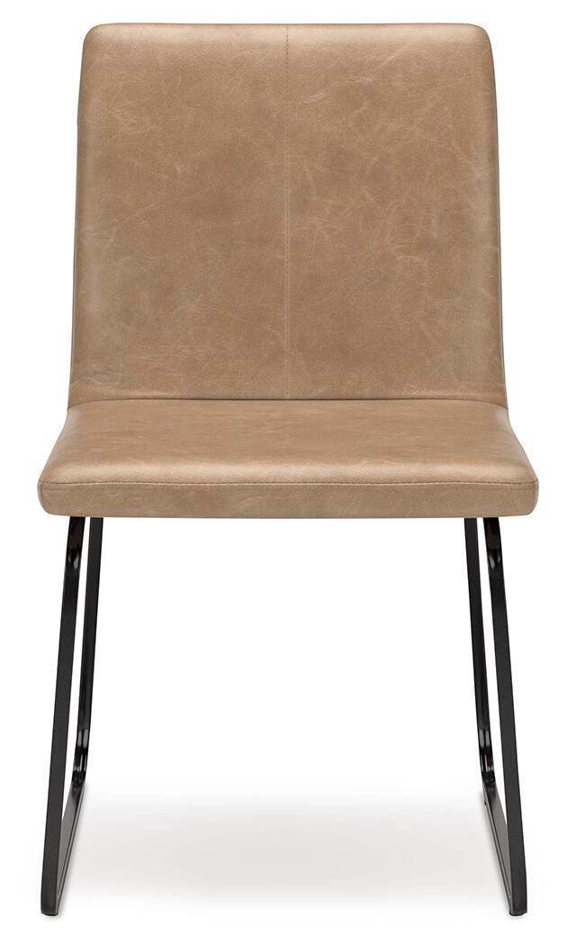Ashley Furniture Pharwynn dining room set with a wooden table and matching chairs, shown from a head-on angle.