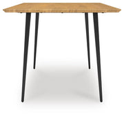 Ashley Furniture Gretlynn dining table with a dark wood finish and sleek, modern design, shown with a spacious tabletop and sturdy legs.
