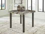 Ashley Jeshina counter height dining table with a sleek wooden surface and sturdy legs, perfect for modern kitchen or dining space.