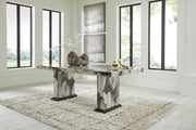 Ashley Furniture Jeshina dining table with a wooden tabletop and sturdy legs, ideal for modern dining rooms.