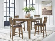 Ashley Furniture Urbinforte dining room set with a wooden table and matching chairs, stylish and modern for a contemporary dining space.
