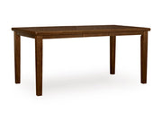 Ashley Furniture Ralene counter height dining extension table shown from an angled view, featuring a sturdy wood design.