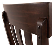 Ashley Furniture Haddigan Dining Set with a wooden table and matching chairs, detailed view of the elegant dining room furniture.