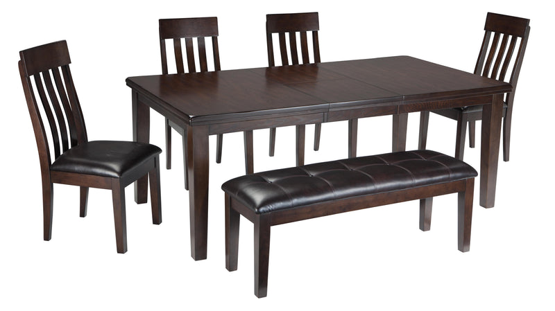 Ashley Furniture Haddigan dining set with a wooden table and matching chairs, ideal for a modern dining room.