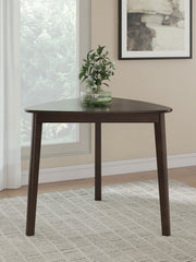 Ashley Furniture Mallenette dining room set with a wooden table and matching chairs, elegant and modern for dining spaces.
