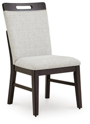 Ashley Furniture Neymorton dining room set with a table and six chairs, showcasing elegant wooden design and classic style.
