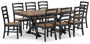 Ashley Furniture Wildenauer casual dining set with comfortable seating and a stylish table, perfect for family meals and gatherings.