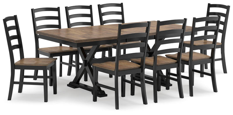 Ashley Furniture Wildenauer casual dining set with comfortable seating and a stylish table, perfect for family meals and gatherings.