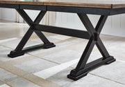 Ashley Furniture Wildenauer dining package casual seating set with table and chairs, natural wood finish and contemporary design.