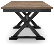 Ashley Furniture Wildenauer dining package casual seating set with chairs and table in a modern wood finish.