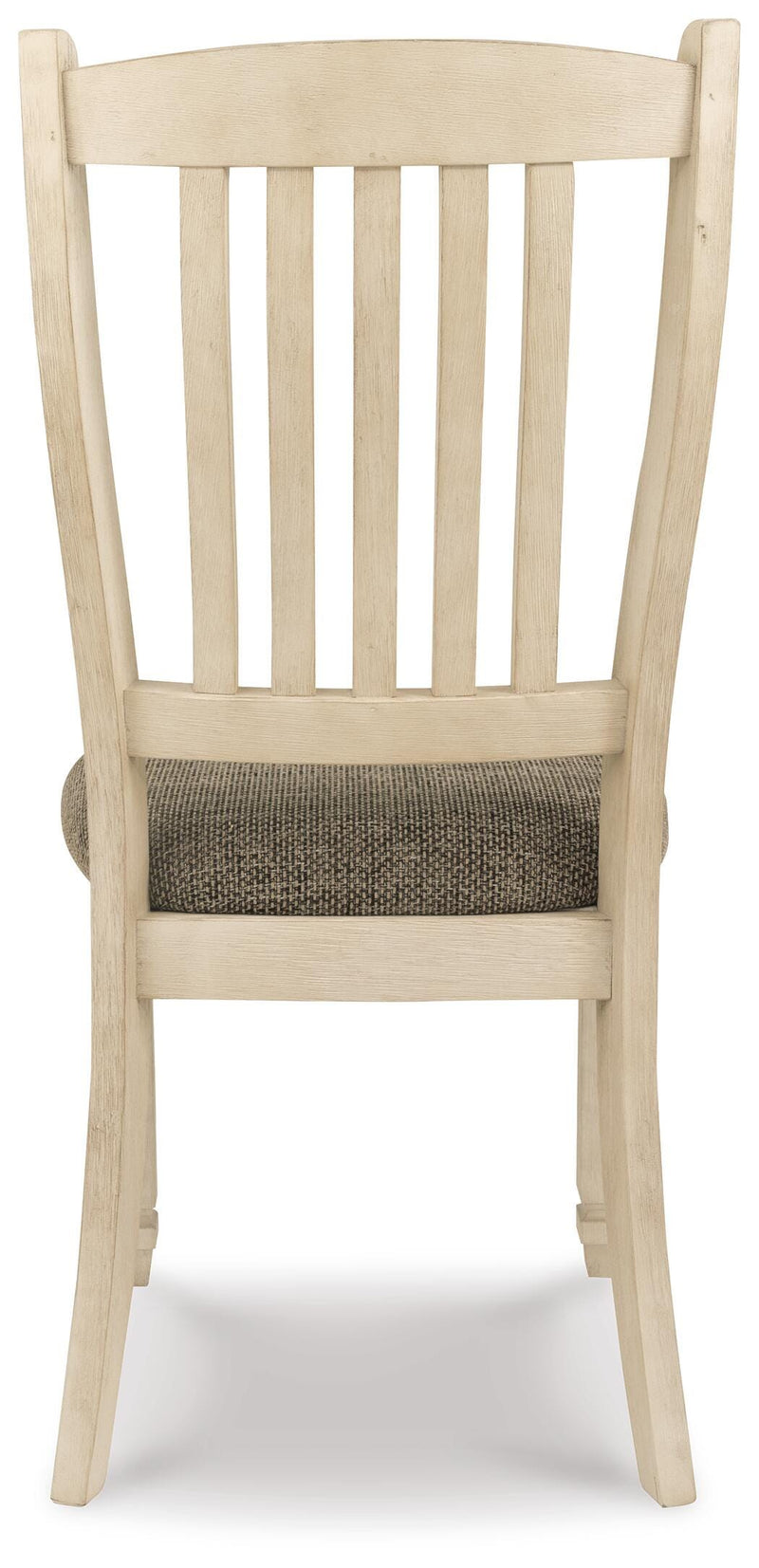 Ashley Furniture Bolanburg dining chair with a high back and upholstered seat, showcasing a modern design in a cozy dining room setting.