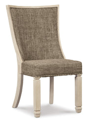 Ashley Furniture Bolanburg dining room set with a wooden table and matching chairs, ideal for a stylish dining space.