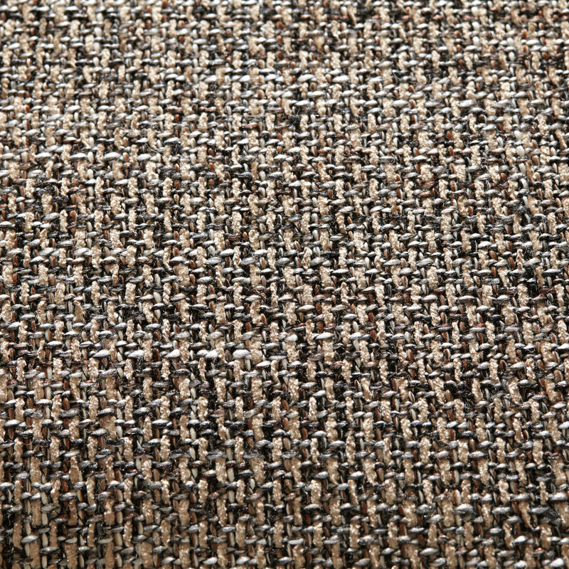 Close-up of the fabric upholstery on the Ashley Furniture Bolanburg dining room set showing detailed stitching and texture.