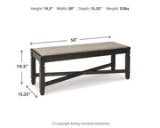 Ashley Furniture Tyler Creek dining room set with a wooden table and matching chairs, ideal for a modern dining space.