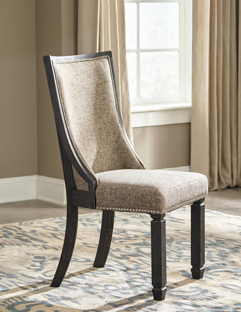 Ashley Furniture Tyler Creek dining room set with a wooden table and matching chairs, stylish and suitable for any dining space.