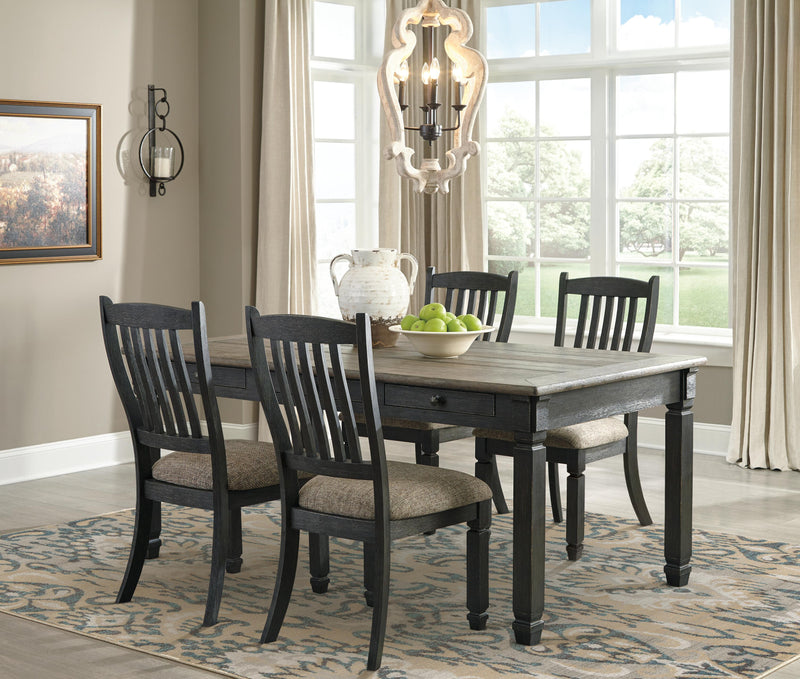 Ashley Furniture Tyler Creek dining room set with a wooden table and matching chairs, stylish and functional for modern dining rooms.