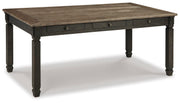 Ashley Furniture Tyler Creek dining room set with a wooden table and matching chairs, ideal for a classic dining space.
