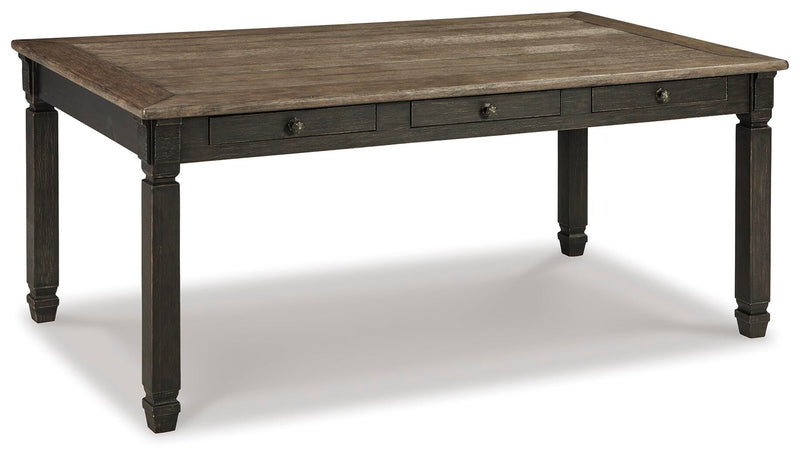 Ashley Furniture Tyler Creek dining room set with a wooden table and matching chairs, ideal for a classic dining space.