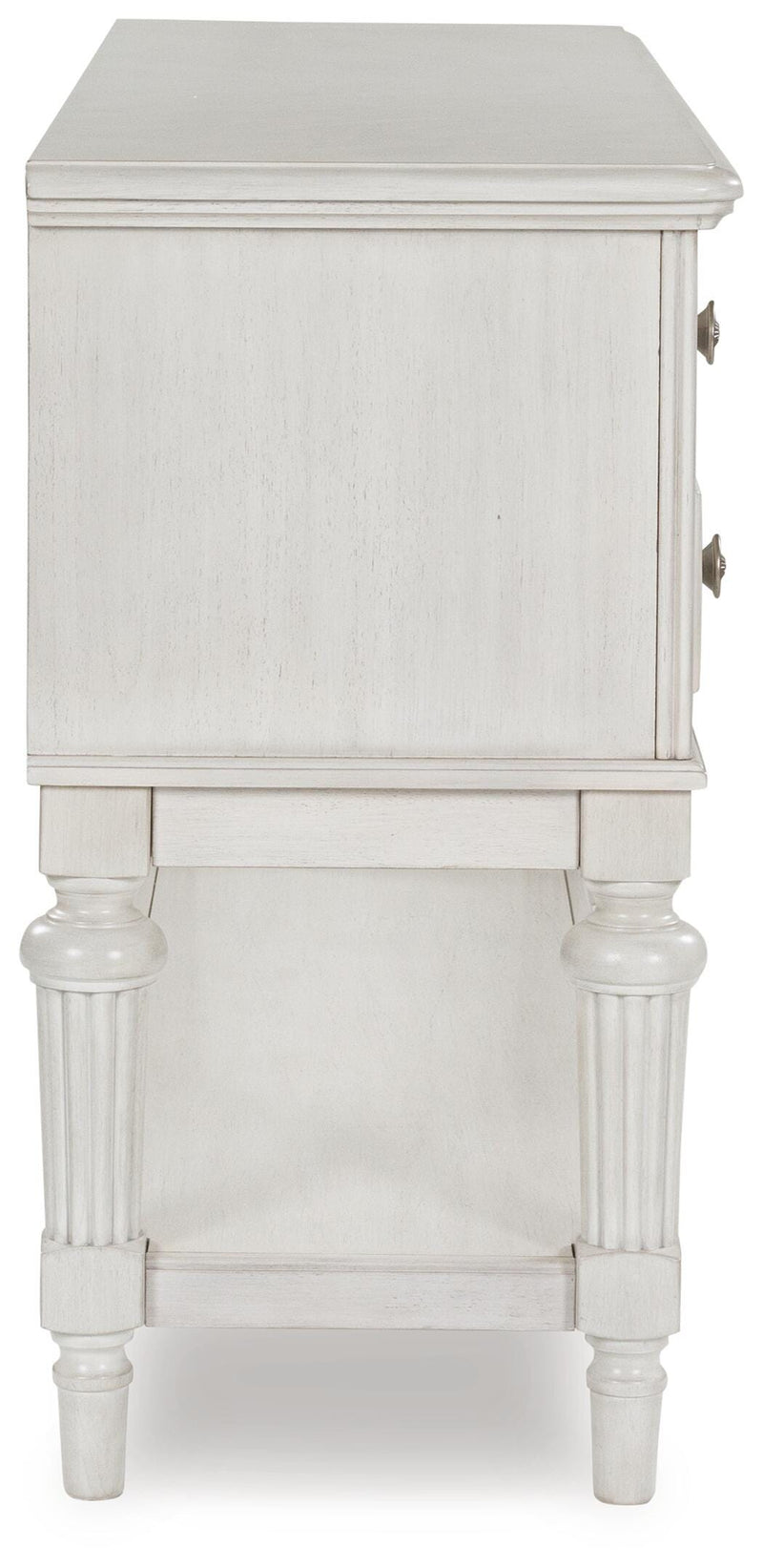 Montelaine dining server by Ashley Furniture, showcasing a stylish wooden server with drawers and shelves for dining room storage.