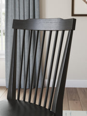 Ashley Furniture Greddinton dining room set with a wooden table and matching chairs, detailed close-up view.