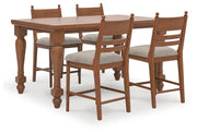 Ashley Furniture Greddinton dining room set with a wooden table and matching chairs, elegant and modern for dining spaces.
