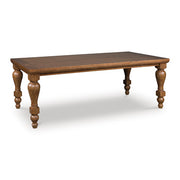 Ashley Furniture Greddinton Dining Room Set with a large wooden table and matching chairs, shown from an angled view.