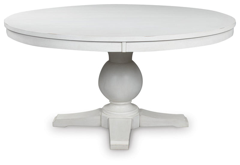 Ashley Furniture Greddinton dining room set featuring a wooden table with matching chairs and a polished finish.