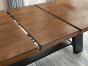 Ashley Furniture Greddinton dining room set with a table, six chairs, and a leaf extension visible in the image.