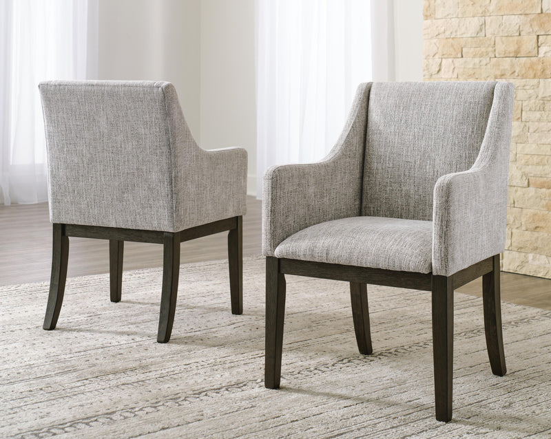 Ashley Furniture Burkhaus dining room set with wooden table and matching chairs, modern design for elegant dining spaces.