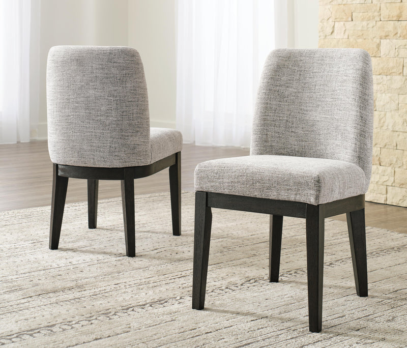 Ashley Furniture Burkhaus dining room set with a wooden table and matching chairs, stylish and modern for elegant dining spaces.