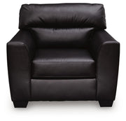 Ashley Furniture Glennbre Chair with plush fabric upholstery and wooden legs, modern and comfortable seating for living rooms.