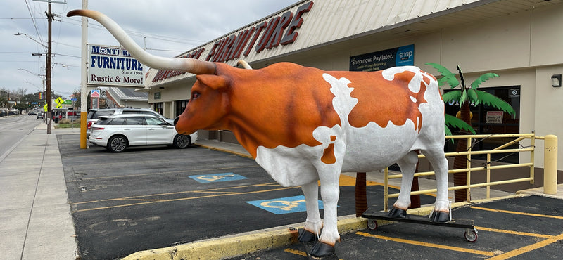Life Size Longhorn Statue - 10FT