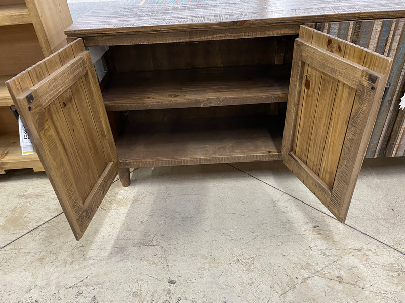 68” Tiza Blue 4 Door Console