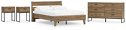 Ashley Furniture Deanlow bedroom set with a bed, nightstands, and dresser in a modern bedroom arrangement.