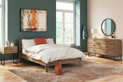 Ashley Furniture Deanlow dresser with multiple drawers and modern design, featuring a sleek wooden finish.