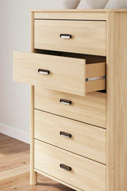 Ashley Furniture Cabinella Chest of Drawers showing a stylish wooden chest with multiple drawers and decorative hardware.