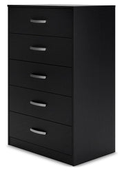 Ashley Furniture Finch chest of drawers showing a sleek, modern wooden chest with multiple drawers and a warm finish.