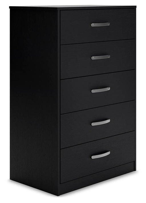 Ashley Furniture Finch chest of drawers showing a modern wooden storage unit with multiple drawers and a sleek finish.