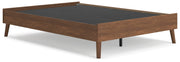 Ashley Furniture Fordmont Bed in a stylish dark wood finish, shown from an angled view highlighting the headboard and frame.