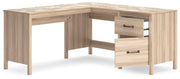 Ashley Furniture Battelle 60-inch home office desk with return, featuring a sleek, modern design and spacious workspace.
