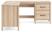 Ashley Furniture Battelle 60-inch home office desk with return, featuring a sleek wood finish and spacious workspace.