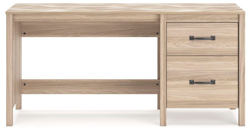 Ashley Furniture Battelle 60-inch home office desk with a sleek, modern design and sturdy wood finish.