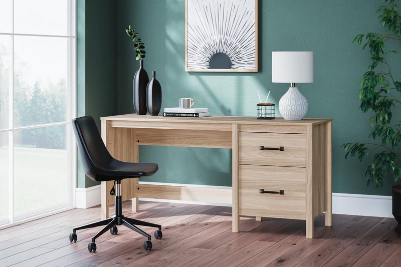 Ashley Furniture Battelle 60-inch home office desk with a spacious work surface and modern design.