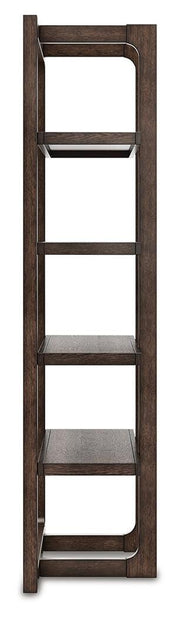 Ashley Furniture Breckington home office set with matching desk, chair, and storage cabinet in a modern wood finish.