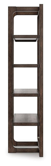 Ashley Furniture Breckington home office set featuring a desk, chair, and storage cabinet in a modern wood finish.
