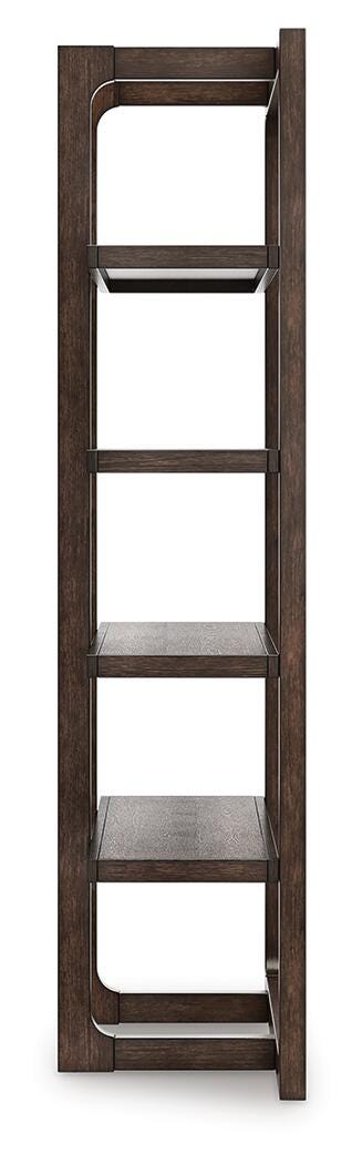 Ashley Furniture Breckington home office set featuring a desk, chair, and storage cabinet in a modern wood finish.