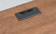 Ashley Furniture Wildenauer home office desk with power USB ports, featuring a modern wood finish and spacious work surface.