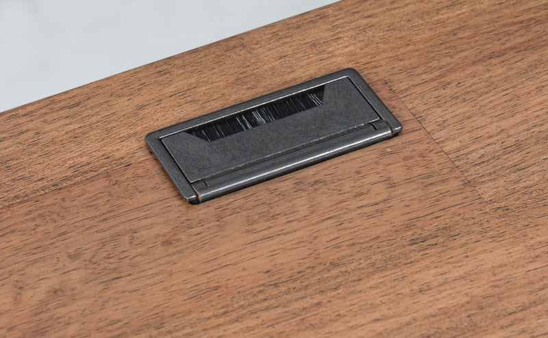 Ashley Furniture Wildenauer home office desk with power USB ports, featuring a modern wood finish and spacious work surface.