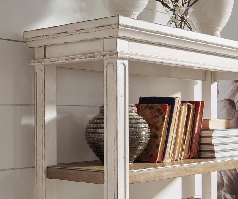 Ashley Furniture Realyn home office set with desk, chair, and storage components, shown in a modern, stylish workspace.
