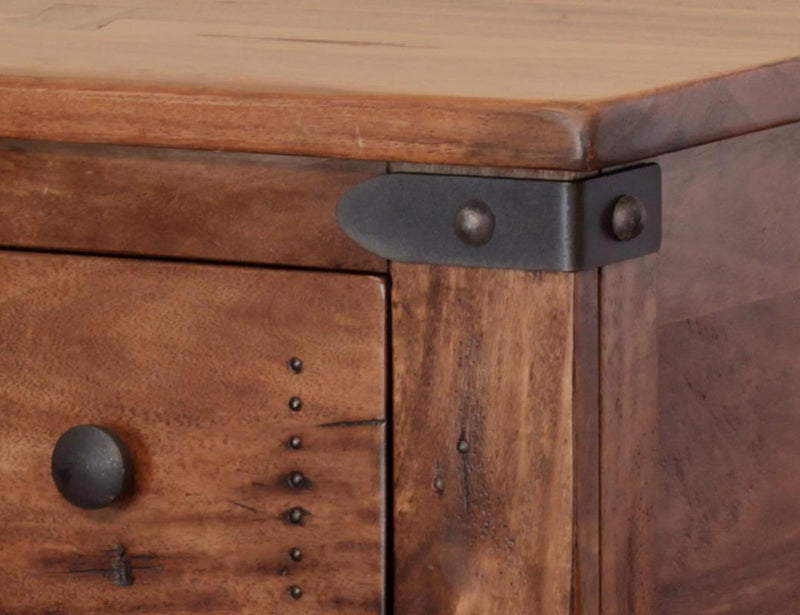 Parota II Collection 3 Drawer Sofa Table